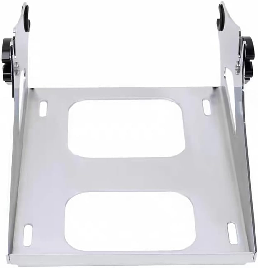 Chrome Tour Pack Pak Mounting Luggage Rack, Detachable Two Up Trunk Mounting Rack Compatible for Harley Touring Street Glide Electra Glide Road Glide Road King 2014-2022