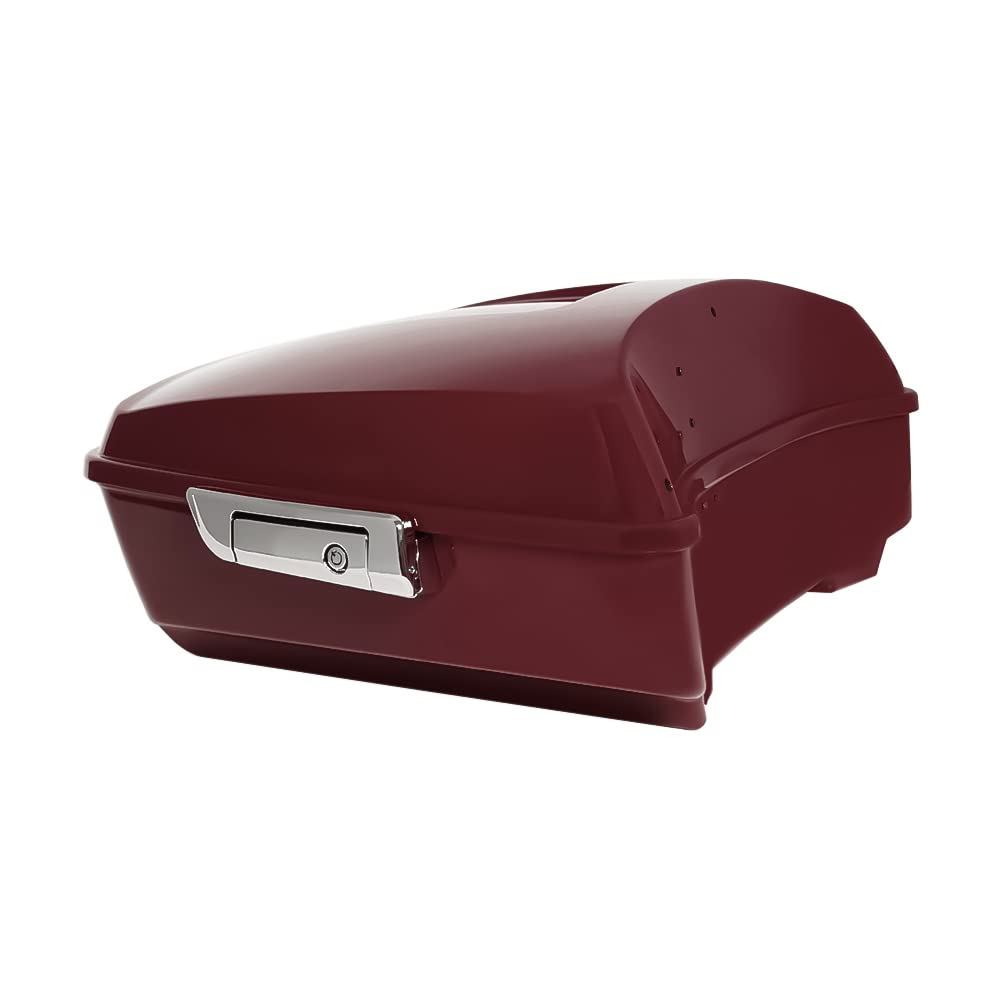 Chopped Tour Pack, Waterproof ABS Motorcycle Tour Pak for Harley Davidson Road Glide Touring Models 2014-2022 (Midnight Crimson)