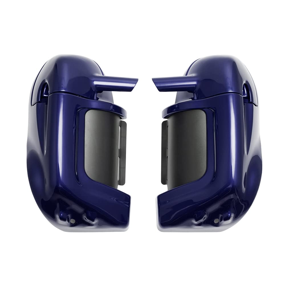 Lower Vented Fairings Kit Fit for Harley Davidson Touring Road Street Electra Glide 1983-2013 (Brilliant Silver)