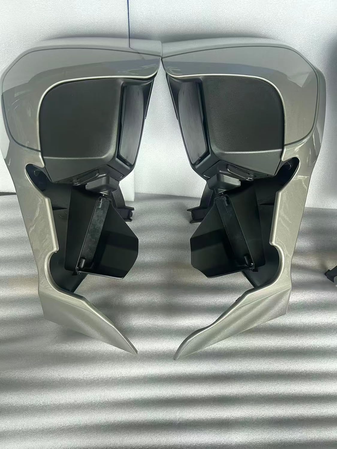 2024 RG Lower Fairing Dark Platinum Air-Cooled Lower Vented Leg Fits for 23.5-Later Harley Touring FLTRX Street Glide FLHX (Dark Platinum)