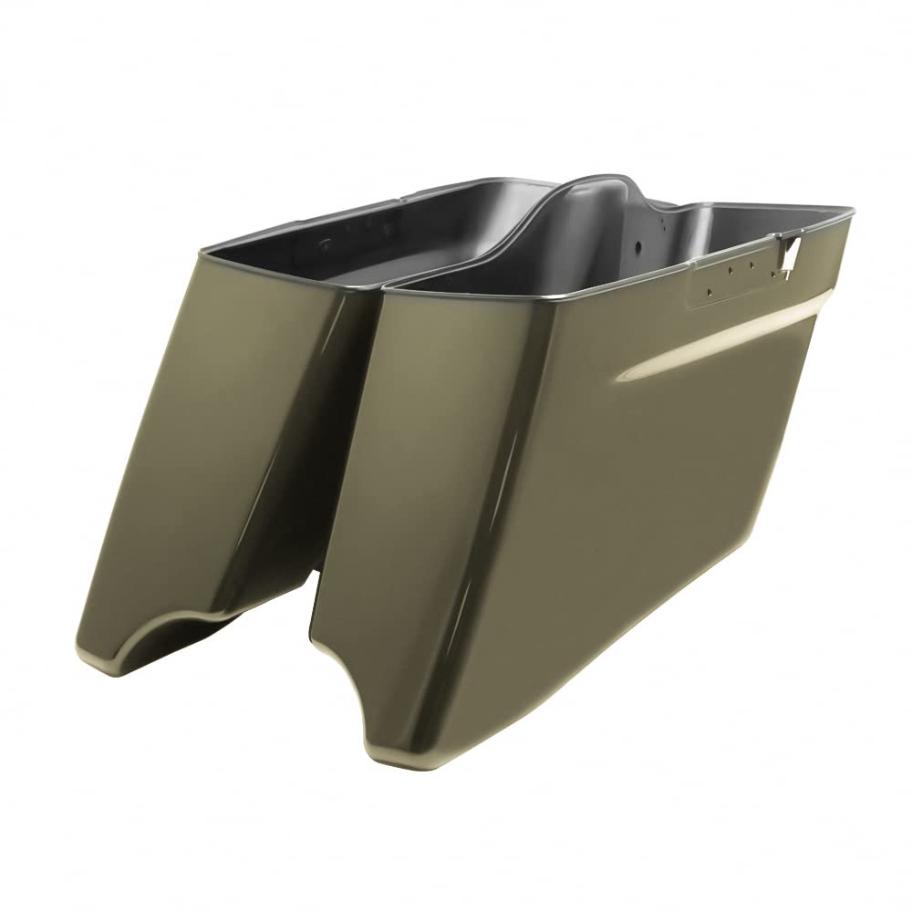 CVO Style Stretched Extended Saddlebag Bottoms for 2014-2022 Harley Touring