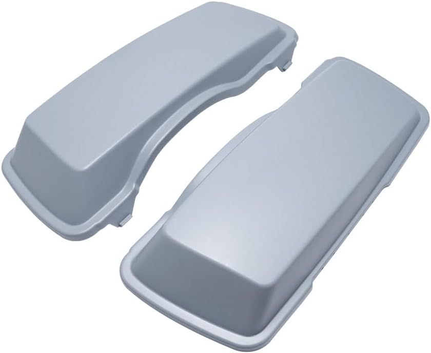 Hard Saddlebags Lids For ’93 -’13 Harley Touring (Brilliant Silver)