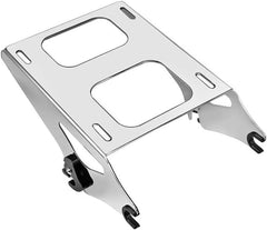 Chrome Tour Pack Pak Mounting Luggage Rack, Detachable Two Up Trunk Mounting Rack Compatible for Harley Touring Street Glide Electra Glide Road Glide Road King 2014-2022