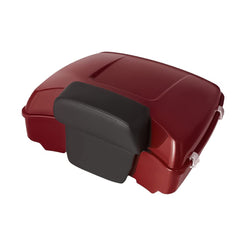 Razor Tour Pack Fit for 2014+ Harley Davidson Touring Road King, Road Glide, Street Glide and Select CVO Models (Razor Tour Pack+ Backrest Pad + Black Metal Plate, Amber Whiskey)