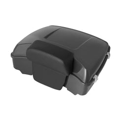 Razor Tour Pack Fit for 2014+ Harley Davidson Touring Road King, Road Glide, Street Glide and Select CVO Models (Razor Tour Pack+ Backrest Pad + Black Metal Plate, Amber Whiskey)