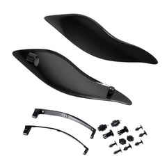 Side Wings Air Deflectors, Fairing Side Wing Windshield Compatible for Harley Davidson Electra Glide Street Glide Trike 2014-2022