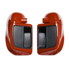Lower Vented Fairings Kit Fit for Harley Davidson Touring Road Street Electra Glide 2014-2024 (120th Anniversary Color Block with Lines)