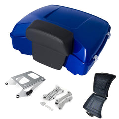 Razor Tour Pak Pack Trunk & Backrest Pad & Two-up Mounting Bracket Rack & Tour Pak liners Fit For Harley 2014-2024 Harley Touring Road Glide Special, Street Glide (Velocity Red Sunglo)