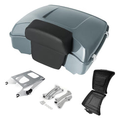 Razor Tour Pak Pack Trunk & Backrest Pad & Two-up Mounting Bracket Rack & Tour Pak liners Fit For Harley 2014-2024 Harley Touring Road Glide Special, Street Glide (Velocity Red Sunglo)