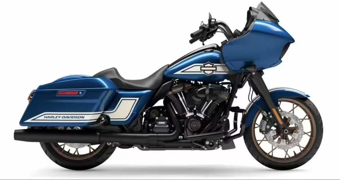 Harley Road Glide Tour Pack Fast Johnnie King Trunk Tour Pack Luggage +Wrap-Around Backrest Pad for '97-'25 Harley Touring Road King Street Glide Electra Glide CVO models