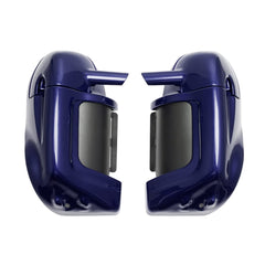 Lower Vented Fairings Kit Fit for Harley Davidson Touring Road Street Electra Glide 1983-2013 (Brilliant Silver)