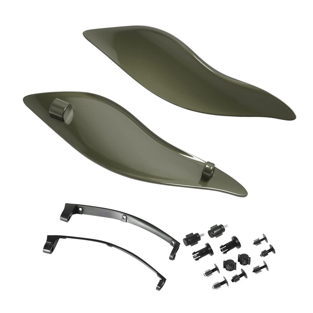 Side Wings Air Deflectors, Fairing Side Wing Windshield Compatible for Harley Davidson Electra Glide Street Glide Trike 2014-2022
