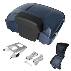 Razor Tour Pak Pack Trunk & Backrest Pad & Two-up Mounting Bracket Rack & Tour Pak liners Fit For Harley 2014-2024 Harley Touring Road Glide Special, Street Glide (Velocity Red Sunglo)
