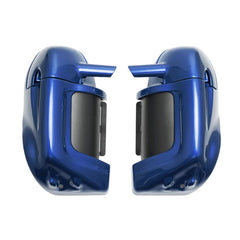 Lower Vented Fairings Kit Fit for Harley Davidson Touring Road Street Electra Glide 1983-2013 (Brilliant Silver)