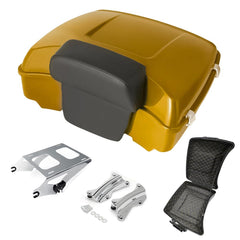 Razor Tour Pak Pack Trunk & Backrest Pad & Two-up Mounting Bracket Rack & Tour Pak liners Fit For Harley 2014-2024 Harley Touring Road Glide Special, Street Glide (Velocity Red Sunglo)