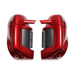 Lower Vented Fairings Kit Fit for Harley Davidson Touring Road Street Electra Glide 1983-2013 (Brilliant Silver)