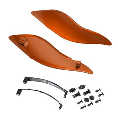 Side Wings Air Deflectors, Fairing Side Wing Windshield Compatible for Harley Davidson Electra Glide Street Glide Trike 2014-2022