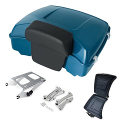 Razor Tour Pak Pack Trunk & Backrest Pad & Two-up Mounting Bracket Rack & Tour Pak liners Fit For Harley 2014-2024 Harley Touring Road Glide Special, Street Glide (Velocity Red Sunglo)