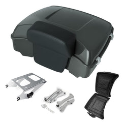 Razor Tour Pak Pack Trunk & Backrest Pad & Two-up Mounting Bracket Rack & Tour Pak liners Fit For Harley 2014-2024 Harley Touring Road Glide Special, Street Glide (Velocity Red Sunglo)