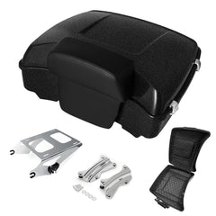 Razor Tour Pak Pack Trunk & Backrest Pad & Two-up Mounting Bracket Rack & Tour Pak liners Fit For Harley 2014-2024 Harley Touring Road Glide Special, Street Glide (Velocity Red Sunglo)