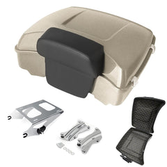 Razor Tour Pak Pack Trunk & Backrest Pad & Two-up Mounting Bracket Rack & Tour Pak liners Fit For Harley 2014-2024 Harley Touring Road Glide Special, Street Glide (Velocity Red Sunglo)