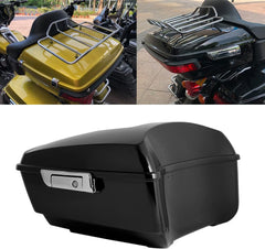 King Tour Pack, Waterproof ABS Motorcycle Tour Pak for Harley Davidson Road Glide Touring Models 2014-2022 (Hard Candy Black Gold Flake)