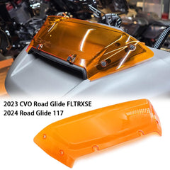 4.5" Windshield Wind Shield Windscreen Air Deflector for Harley 2023 2024 Touring CVO Road Glide FLTRXSE