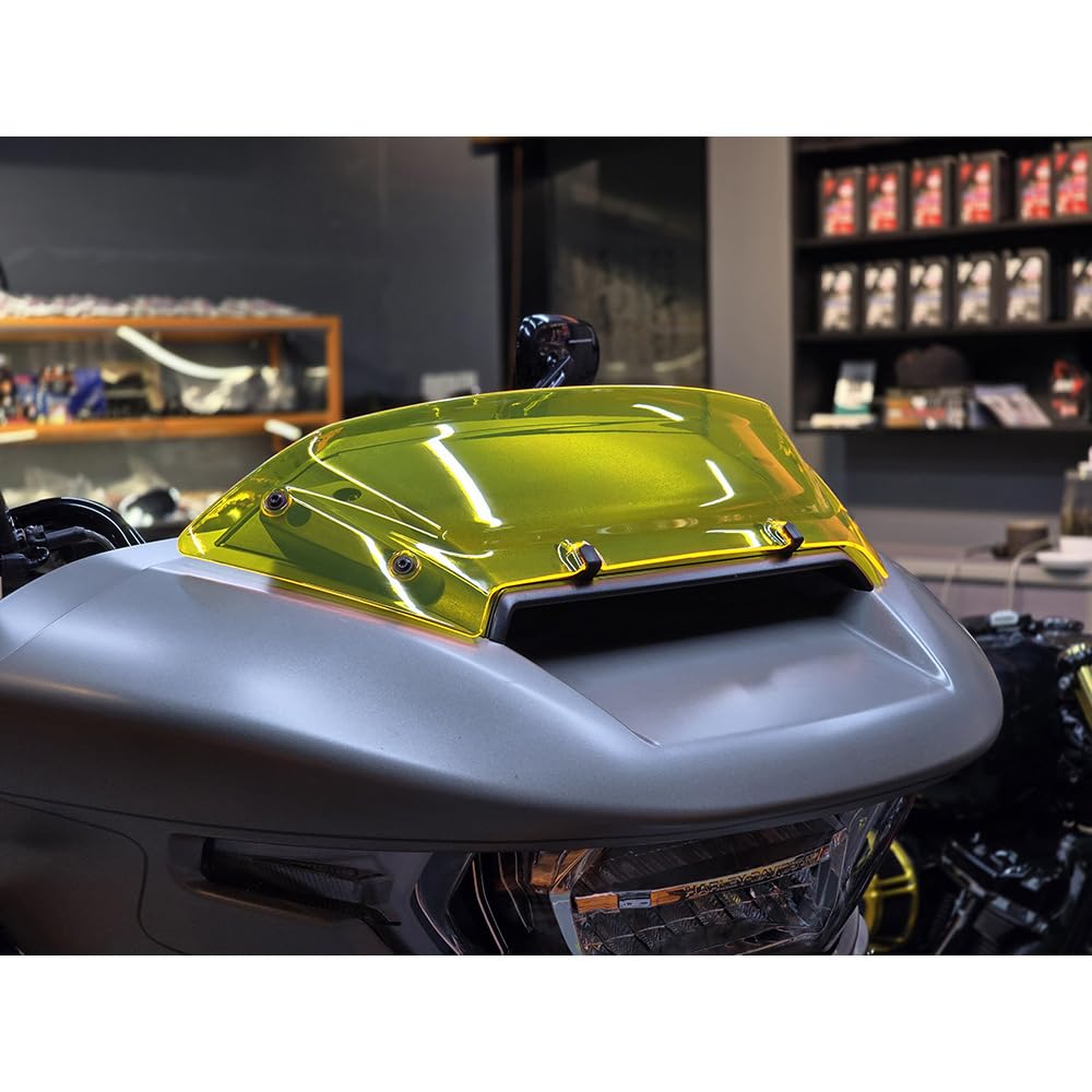 4.5" Windshield Wind Shield Windscreen Air Deflector for Harley 2023 2024 Touring CVO Road Glide FLTRXSE