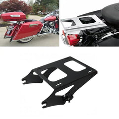 Tour Pack Pak Mounting Luggage Rack, Detachable Two Up Trunk Mounting Rack Compatible for Harley Touring Street Glide Electra Glide Road Glide Road King 2014-2022