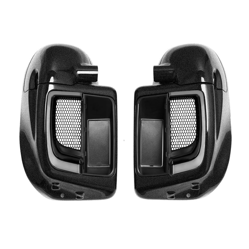 Lower Vented Leg Fairings Glove Box with LED Turn Signals Light Fit for Harley Touring CVO Street Glide FLHX Road Glide FLTR Electra Glide FLHT Ultra Limited 2014-2024 (Reef Blue)