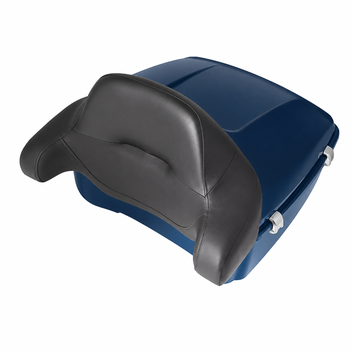 Billiard Blue King Tour Pack with wrap-around backrest for Harley-Davidson Touring